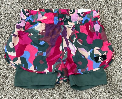 New Reebok Women Cardio Running Athletic Workout Shorts Inner Short Size XS (U10