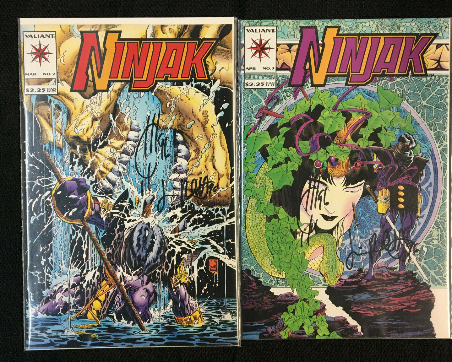 NINJAK VALIANT 16 COMICS LOT #2 + 3 SIGNED BY JOE QUESADA 1