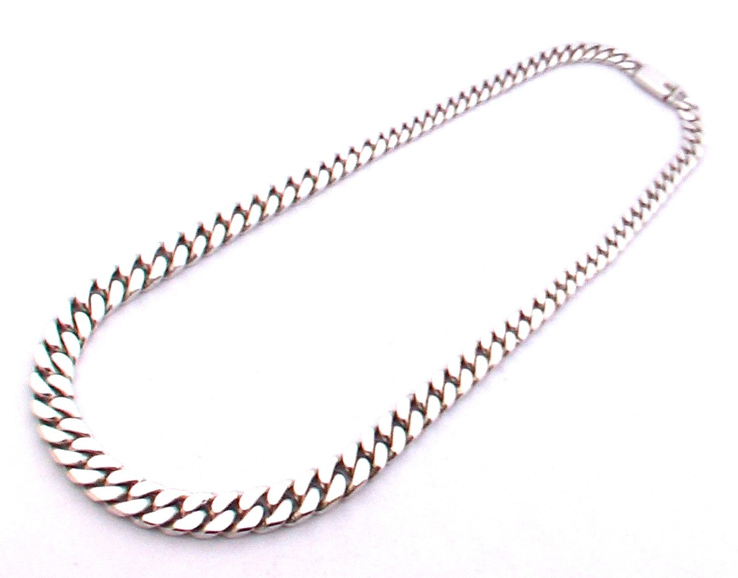 Taxco Mexico 925 Sterling Silver Tapered Curb Chain