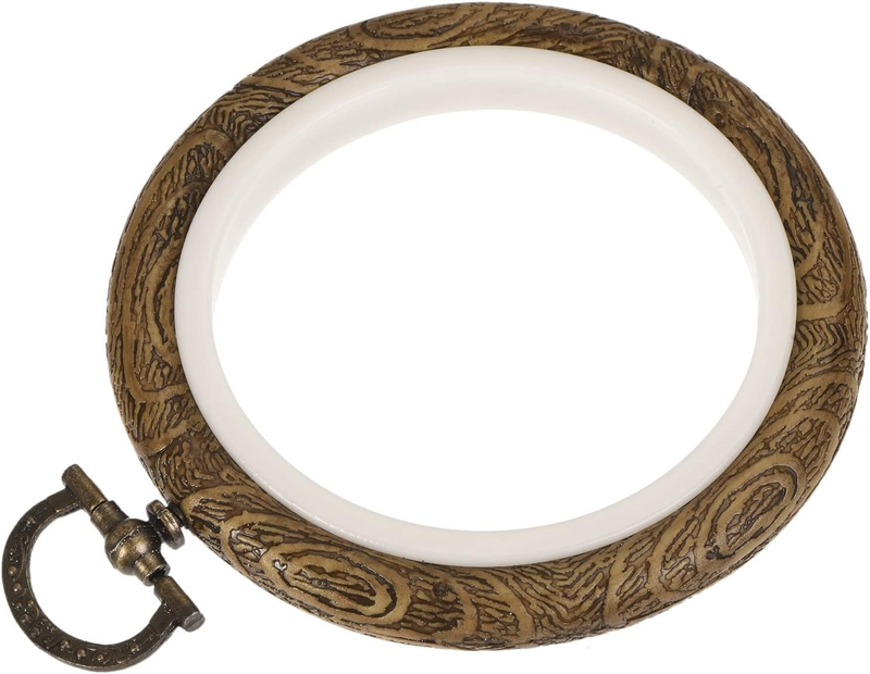 Hoop Frame 3 Inch Round Imitated Wood Circle Cross-stitch Ri