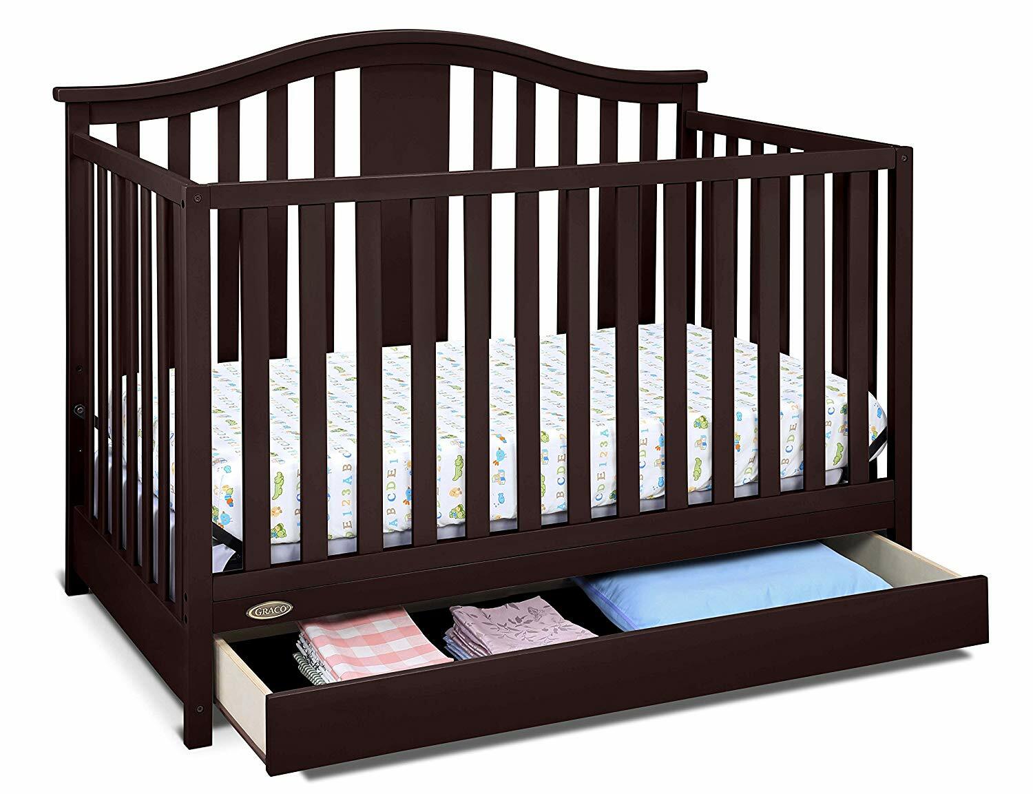 White Easily Converts To Toddler Bed Graco Charleston Convertible