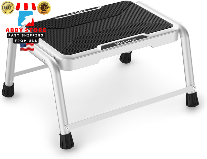 Step Stool,  Step Stools for Adults Kids with Non-Slip Rubber Feet, Holds up to