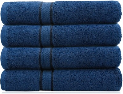 COTTON CRAFT Ultra Soft Luxury Set of 4 Ringspun Cotton Bath