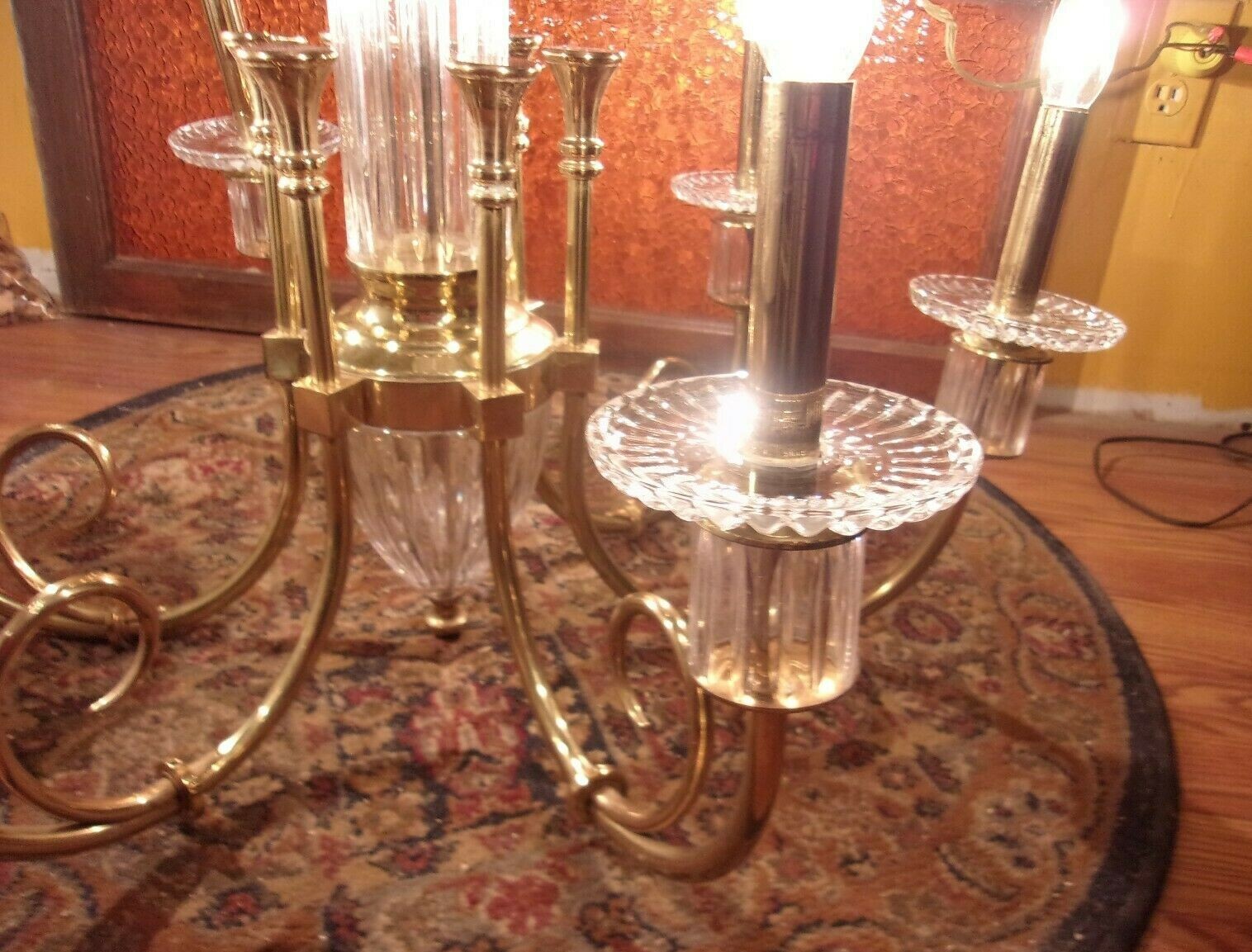 BRASS CHANDALEIR.