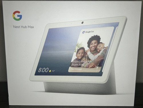 OPEN BOX* Google Nest Hub Max Smart Speaker Chalk Model