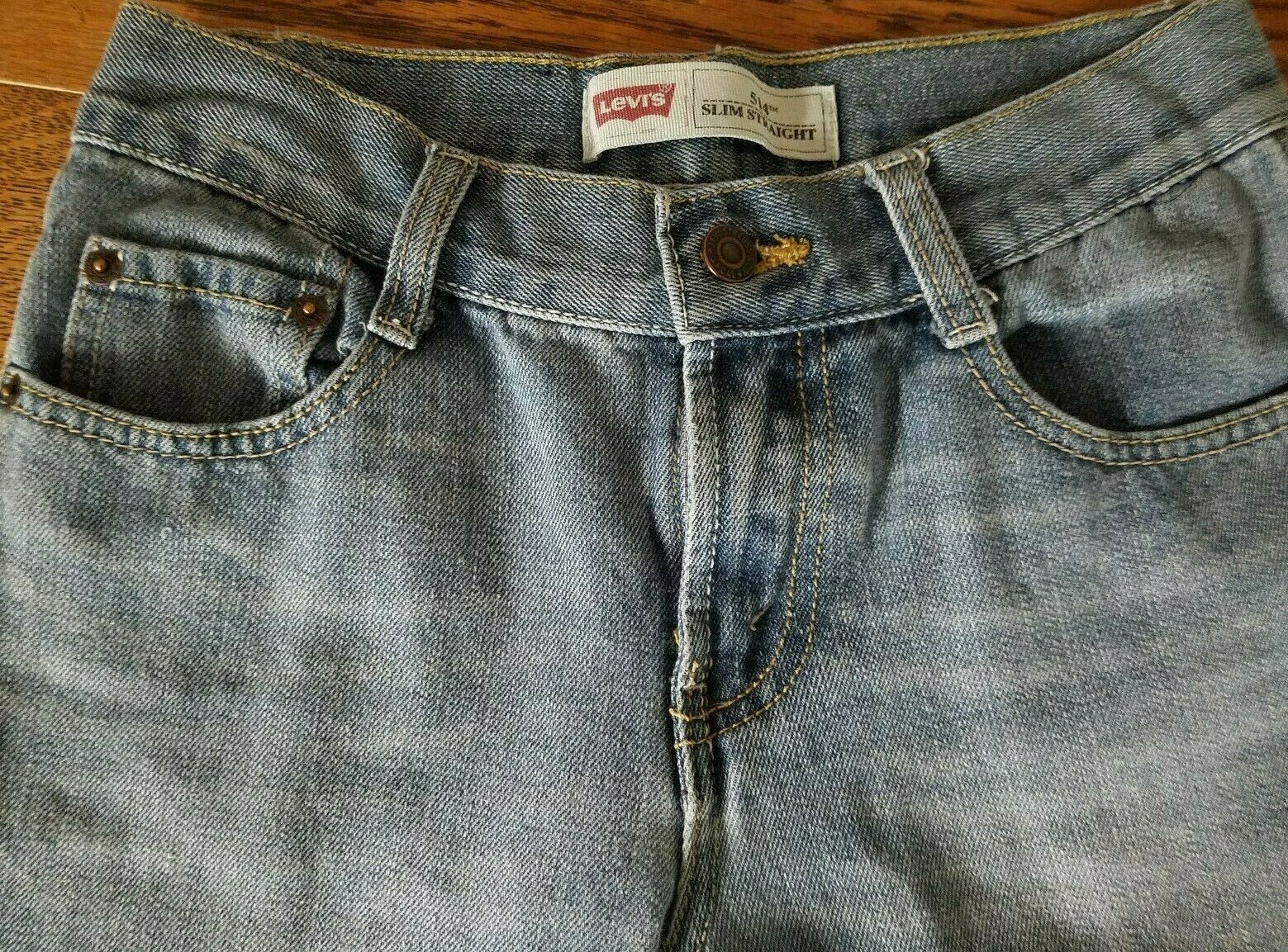 Authentic Levis Blue Jeans 12 Regular W26 x L26 514 Slim Straight W66 CM 12Reg