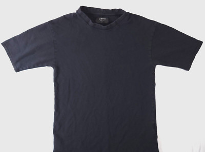 Represent Co Shirt Black Blank Small Oversized Vintage British Made Back Stitch