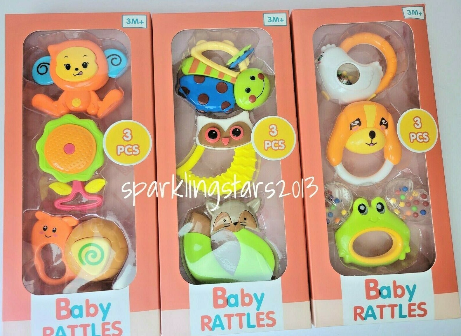 Softbank - Babyrattle Amazon.com : Baby rattles 0-6 months, Set of 2 rattles for