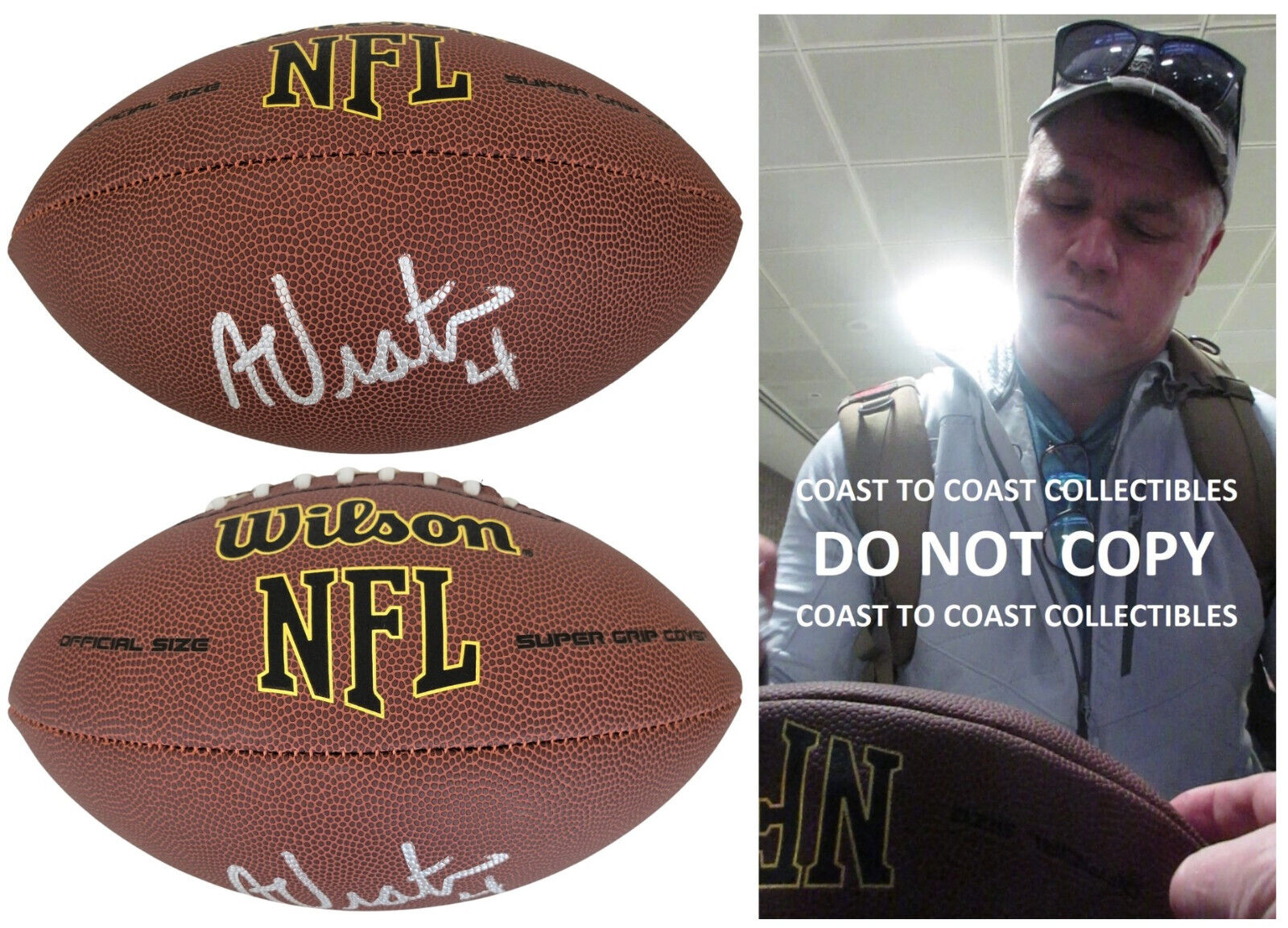 Adam Vinatieri New England Patriots Colts signed NFL football proof COA autographed Adam Vinatieri New England Patriots Colts signed NFL football proof COA autographed