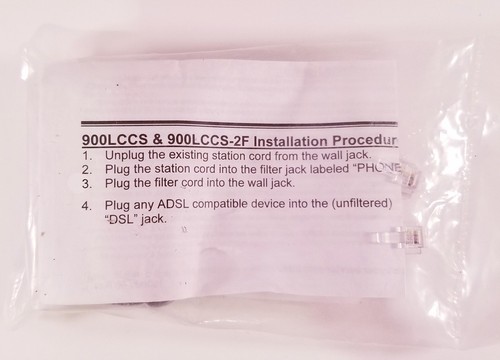 CenturyLink Suttle DSL Phone Line Conditioner Kit 2C 2-900LC4-03Q ~ Pkg of 2