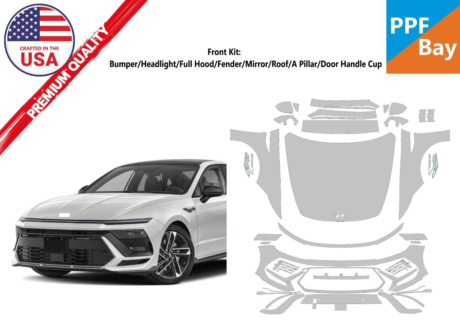 Roof & A-Pillar Kit | HYUNDAI SONATA N-LINE 2024 Roof & A-Pillar Kit | HYUNDAI SONATA N-LINE 2024
