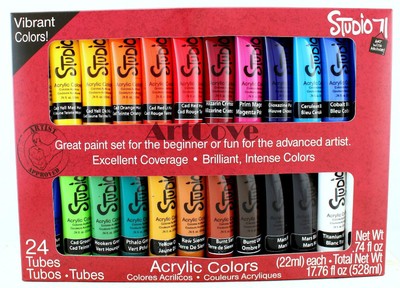 NEW Studio 71 Acrylic Paint Set Tubes 24 TubesColors Artist Supplies Set