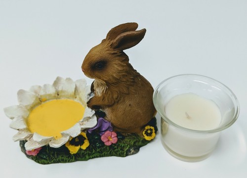 Easter Spring Rabbit?? Standing Votive Candle Holder??
