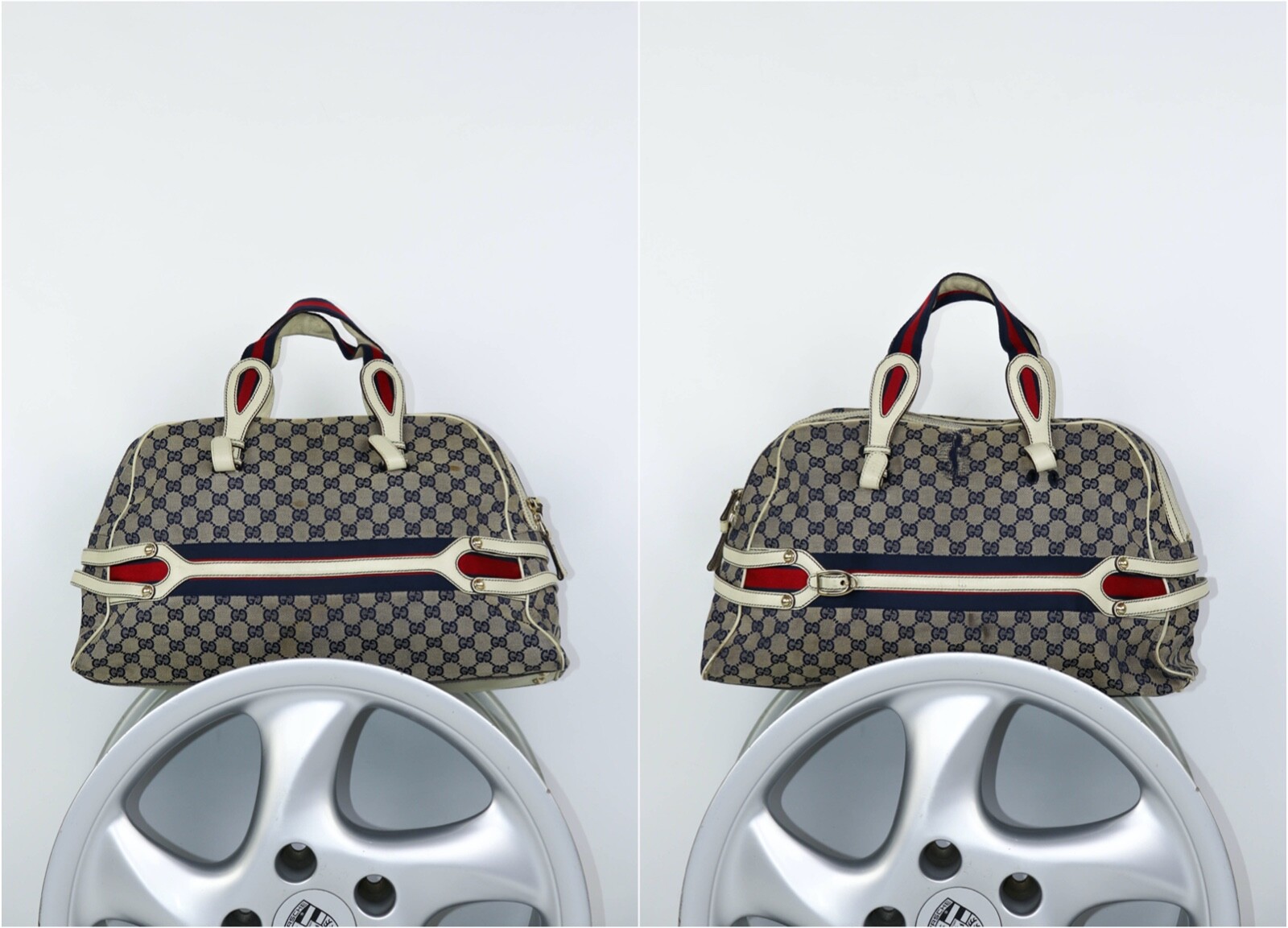Gucci Vintage 00s Dark Blue Guccissima GG Monogram 169957 Gucci Vintage 00s Dark Blue Guccissima GG Monogram 169957