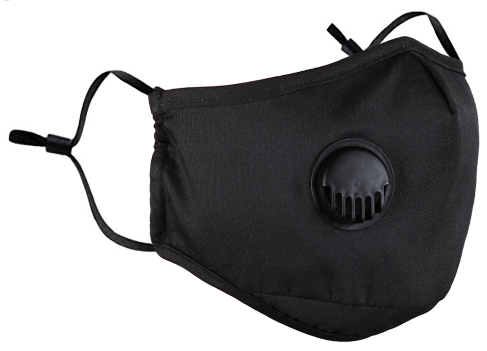 2 Reusable Washable Cotton Cloth Face Mask with Valve / Pocket + 4 PM2.5 Filters