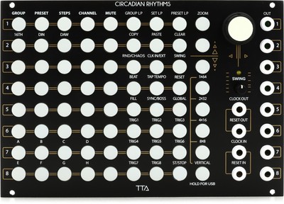 Tiptop Audio Circadian Rhythms Eurorack Sequencer Module - Black
