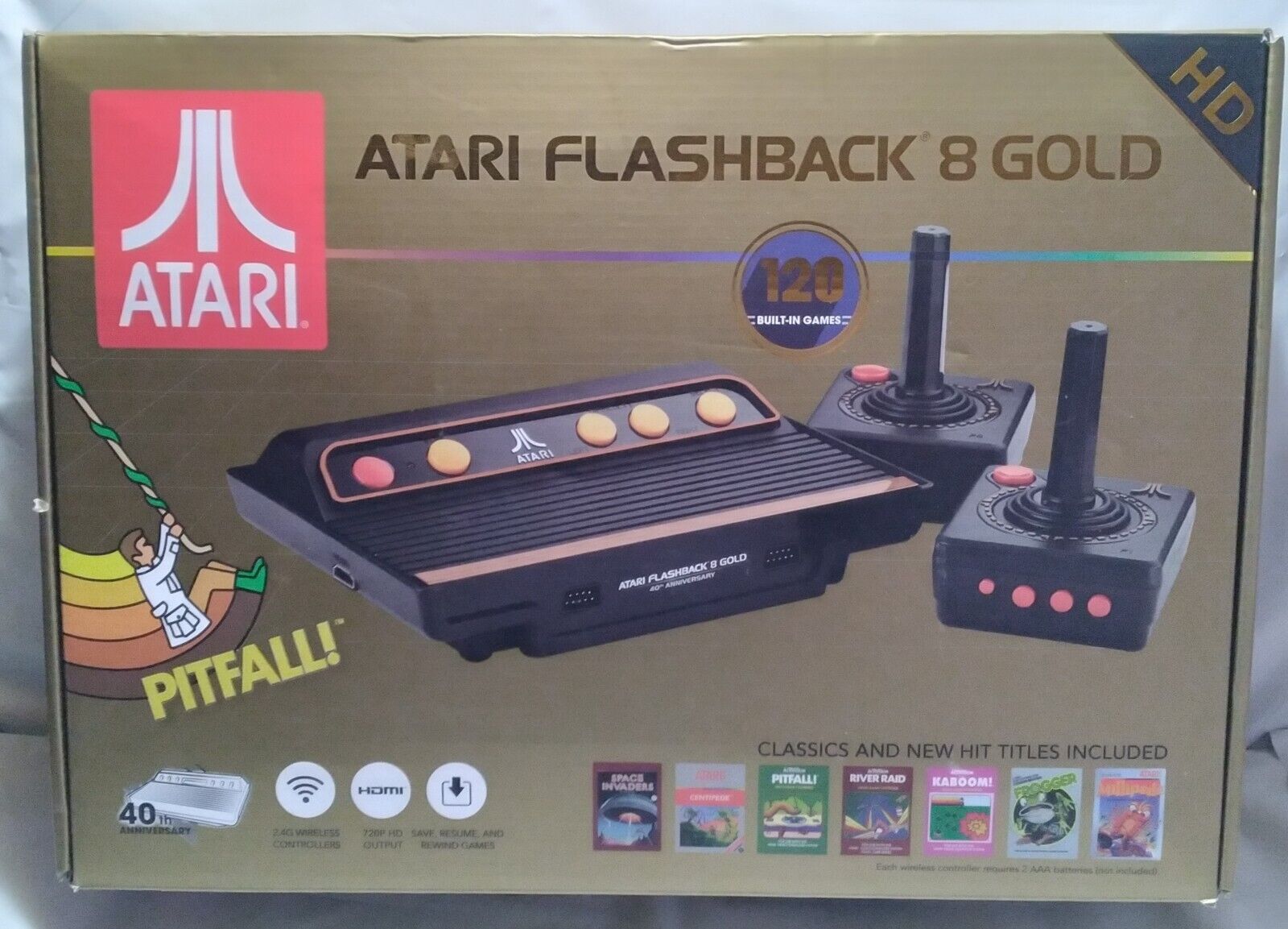 Atari Flashback 8 Gold 40th Anniversary HD - 120 Games | eBay Atari Flashback 8 Gold 40th Anniversary HD - 120 Games | eBay