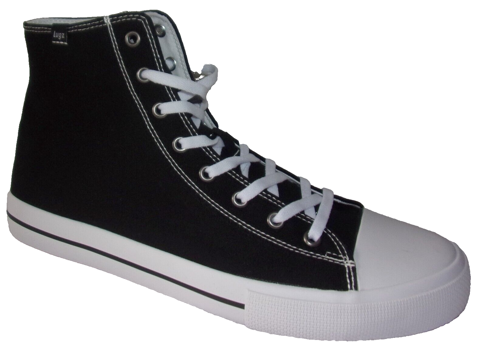 HTGベーシック Black DX TypeA New Lugz Stagger HI LX MSTAGHC-060 Mens Black Canvas