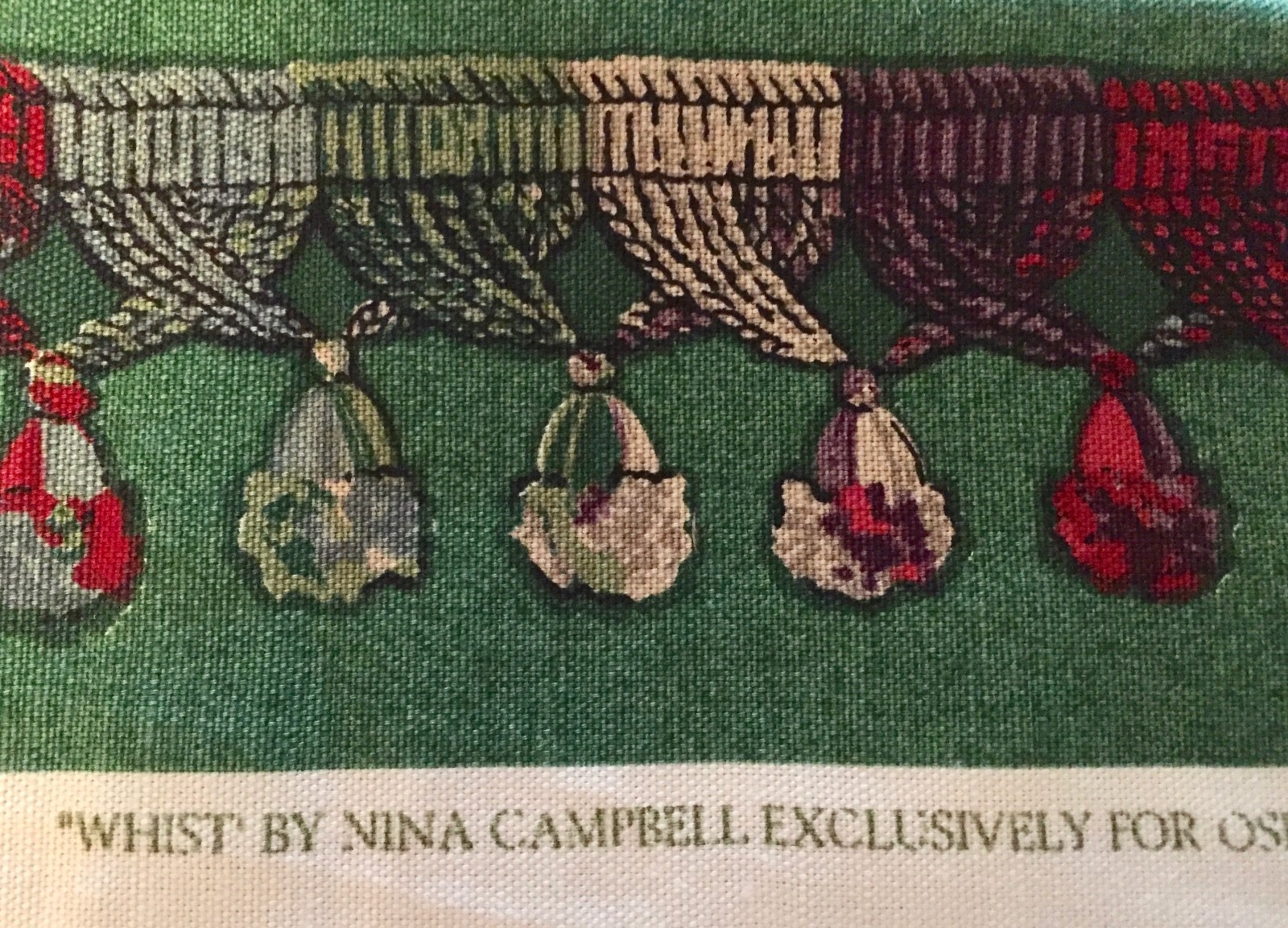 CUSTOM MADE OSBORNE & LITTLE HOLIDAY STOCKING-NINA CAMPBELL 