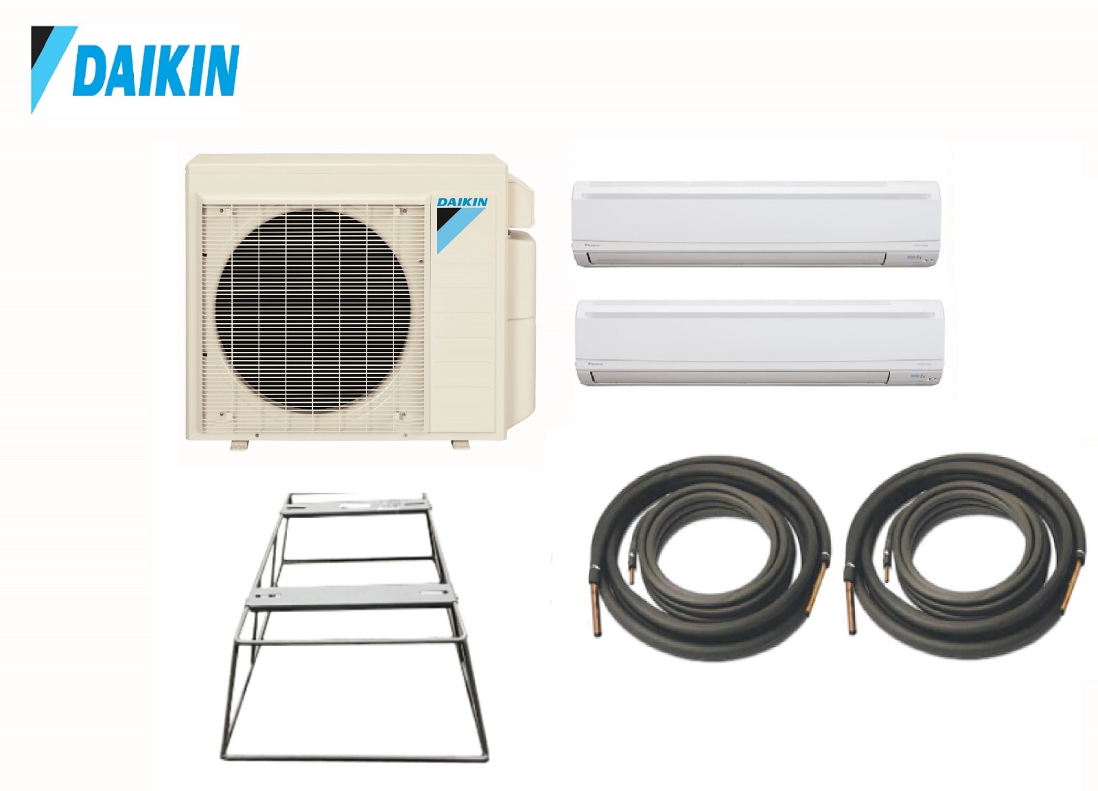 Ductless Heat Pump Mini Split Multi Zone Daikin Package (2) 