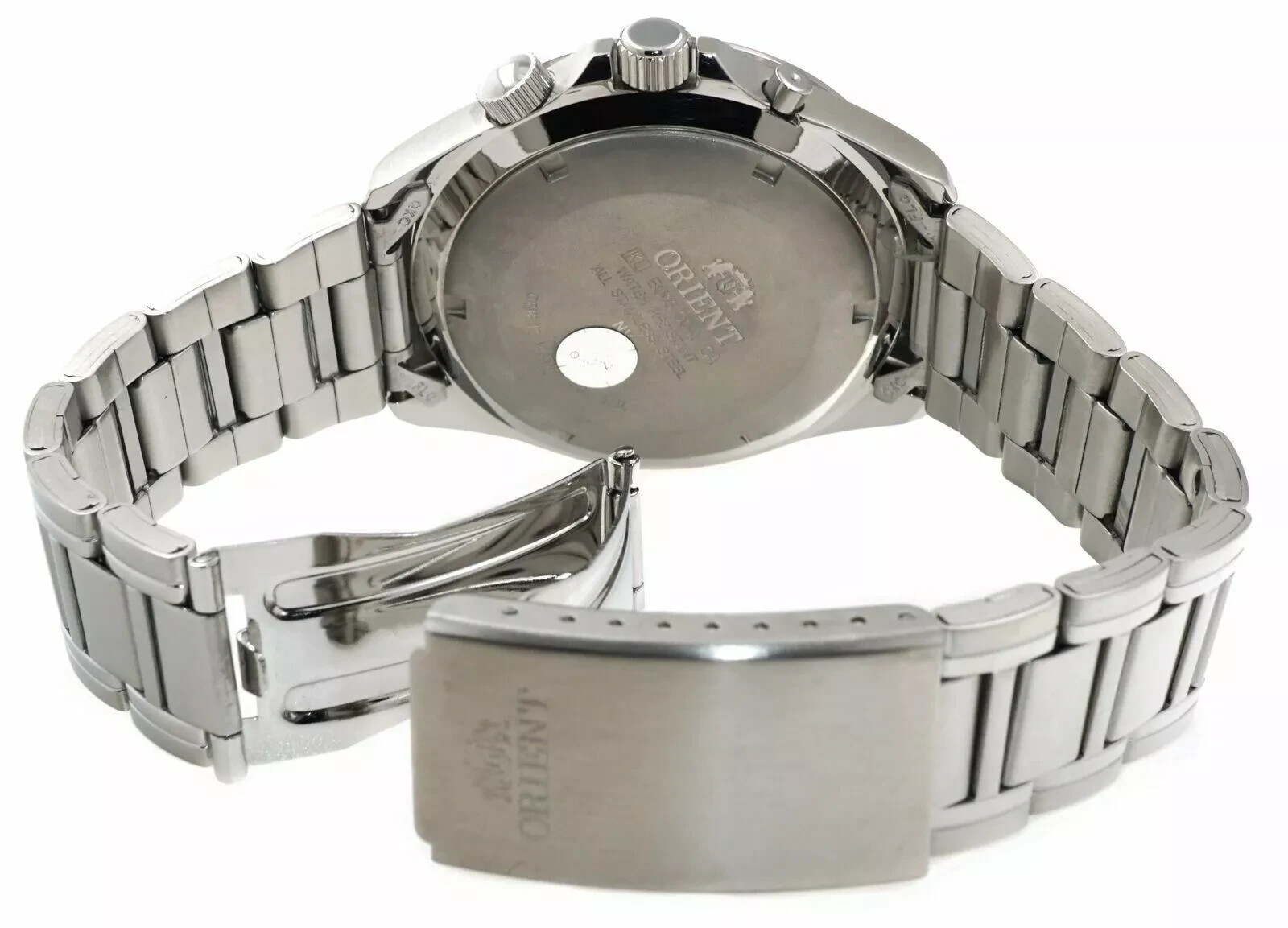 Pre-owned Orient Classic Automatic Multi-year Calendar Blue Dial Mens Watch Eu03002d