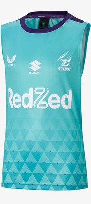Melbourne Storm NRL Turqoise Training Singlet