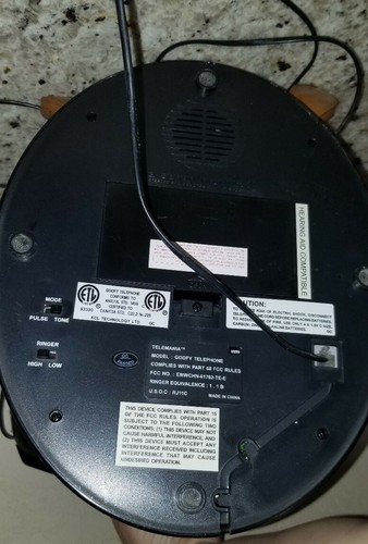 Vintage Disney Goofy Telemania Goofy's Animated Talking Corded Telephone Phone