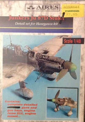 Aires 4161 1/48 Scale Junkers Ju 87D Stuka Detail Set For Hasegawa