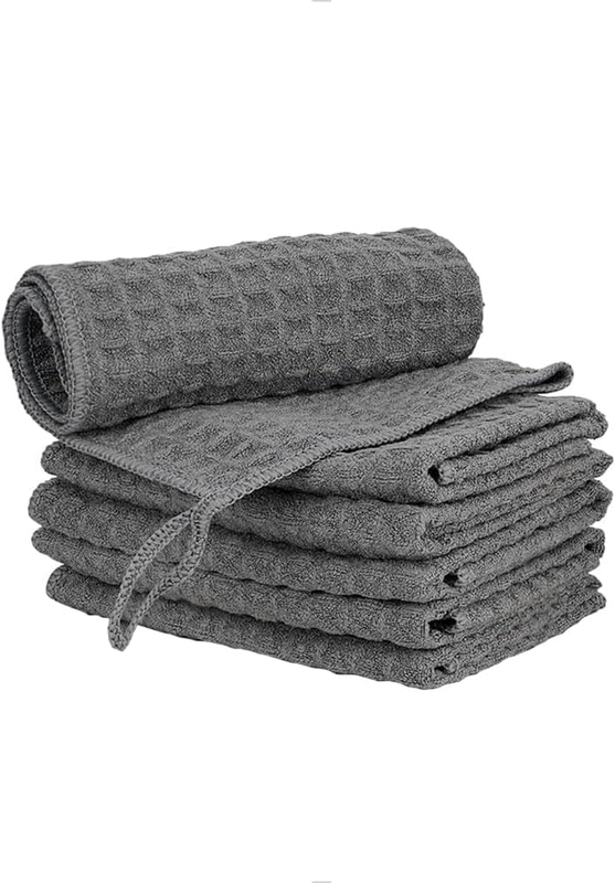 Barista Micro Cloth 6 Pack, Microfiber Barista Cleaning Towels Microfiber Waffle