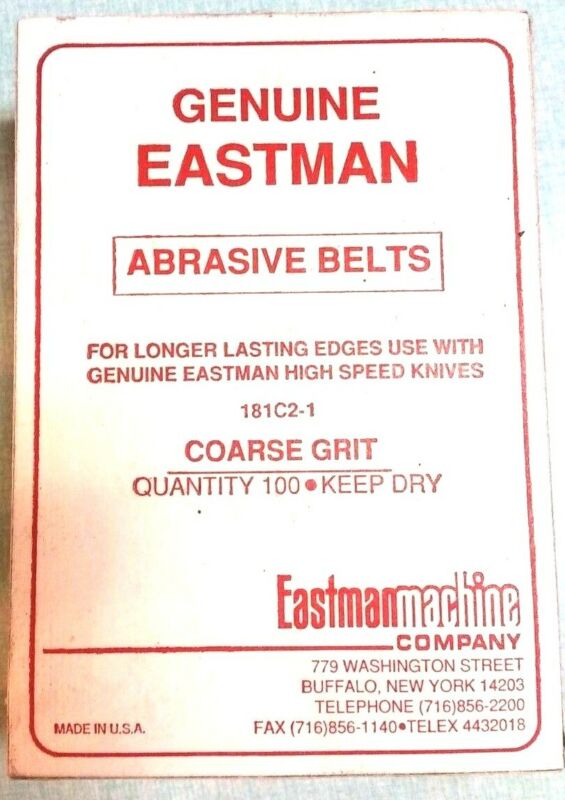 EASTMAN - Abrasive Belts For Cutting Machine Coarse Grit 181C2-1