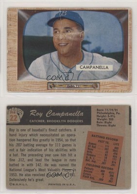 1955 Bowman Roy Campanella #22 HOF