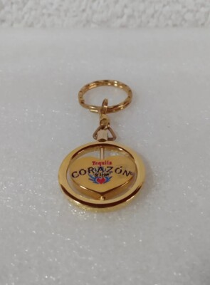 Corazon Tequila De Agave Keychain Ring 1980s Vintage