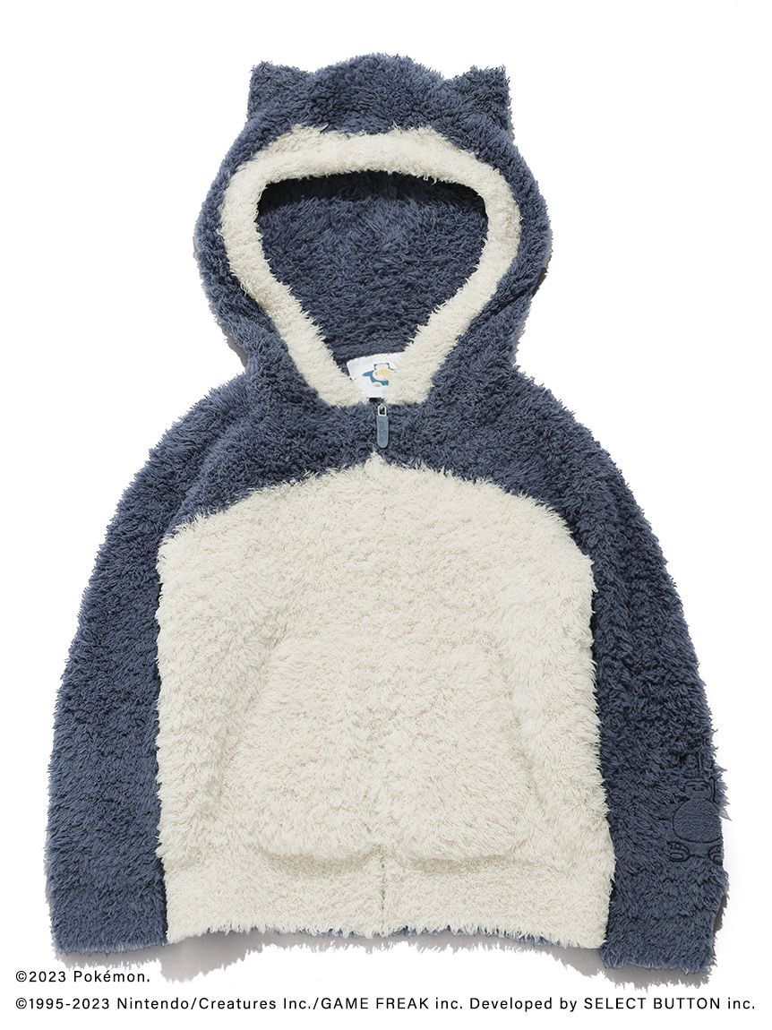 Pre-owned Gelato Pique Pajamas Parka & Shorts Japan Nintendo Junior Pokemon Snorlax Sleep In Yellow