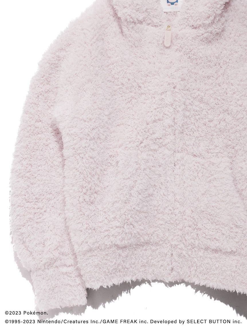 Pre-owned Gelato Pique Pajamas Parka & Shorts Junior Pokemon Jigglypuff Sleep In Yellow