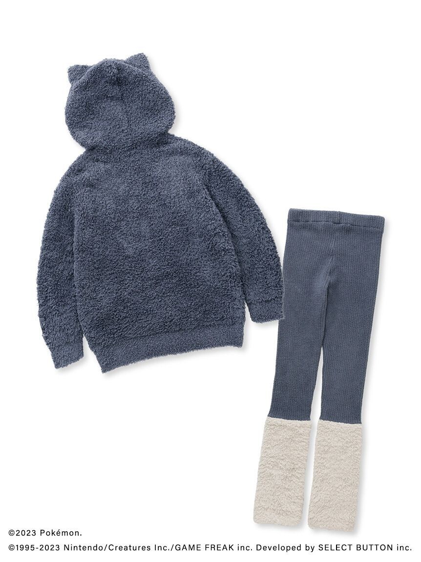 Pre-owned Gelato Pique Pokemon Sleep ×  Snorlax Hoodie & Leg Warmer Leggings Set Pajama In Black