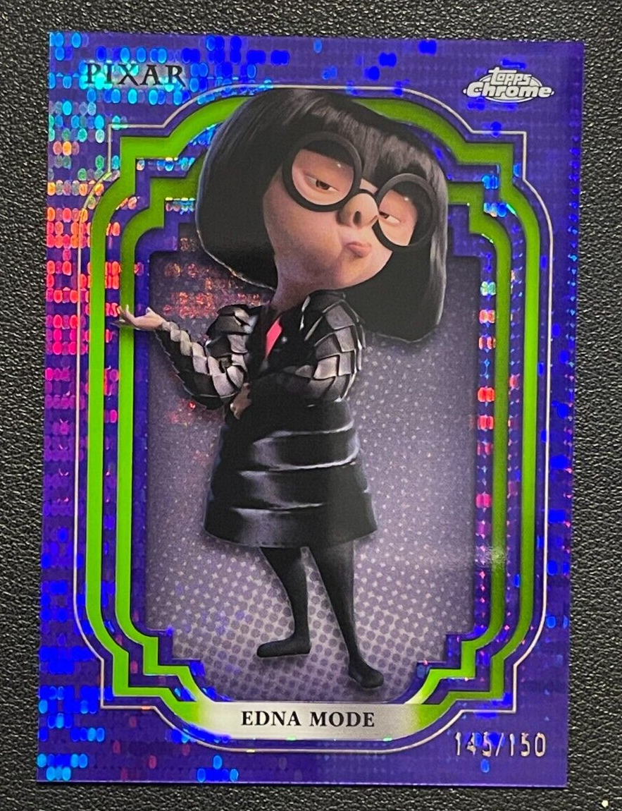 Disney - ena 2024 Topps Chrome Disney EDNA MODE #145/150 PURPLE Pulsar