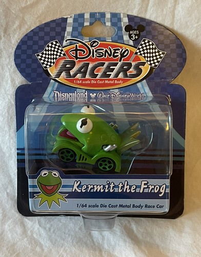 DISNEY RACERS Kermit the Frog 1/64 Scale Die Cast Metal Body Car 