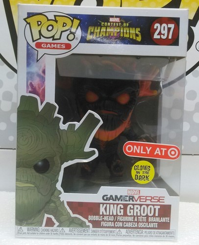 [希少] Funko POP! King Groot #297 FUNKO POP Glow In Dark KING GROOT #297 EXCLUSIVE Marvel