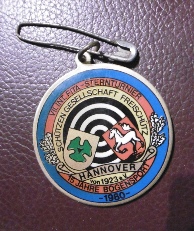 Medaille Sport  D'Arc 1980 SchüTzen Gesellschaft FreischüTz Hannover Bogensport