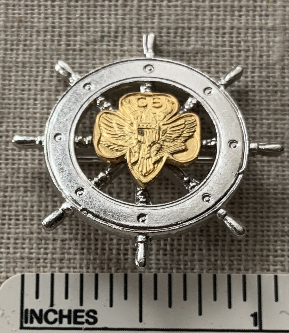 Vintage GIRL SCOUT MARINER Uniform PIN GS Ships