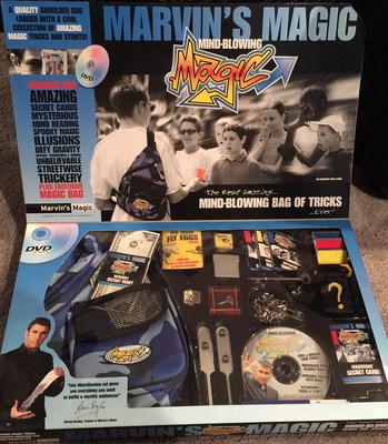 New Marvin's Magic Kit Mind Blowing Set Bag of Tricks Illusions