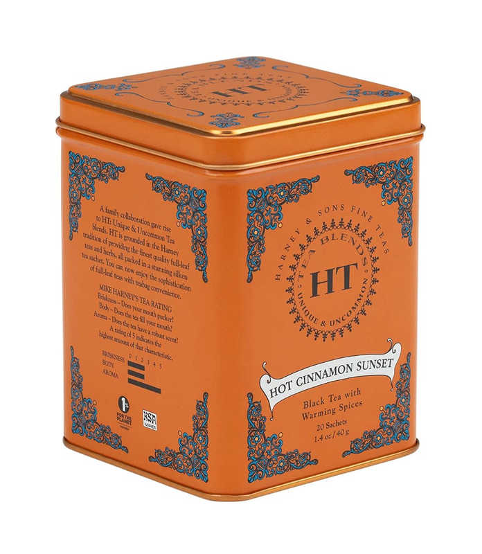 Harney & Sons Caffeinated Hot Cinnamon Sunset Black Tea, Ora