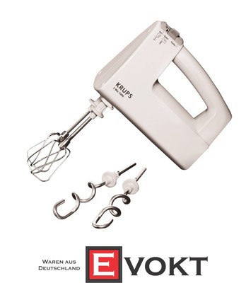 Krups F 608 14 Hand Mixer with Turbo Level, 3 Mix 7000 500 W white NEW