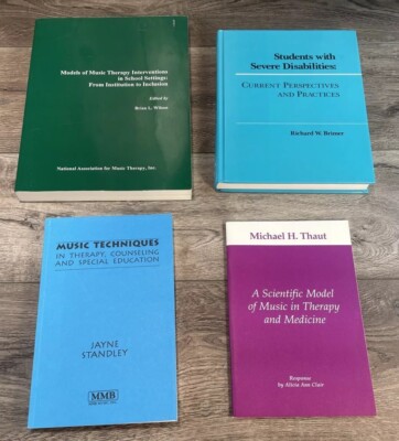 Music Therapy Lot Of 4 Techniques Schools Scientific Model Disabilities Medicine