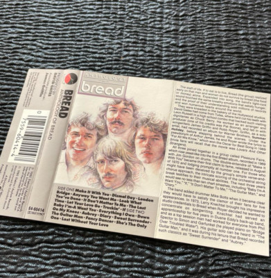 Original Cassette Sleeve Artwork Anthology of Bread 1985 J-Card