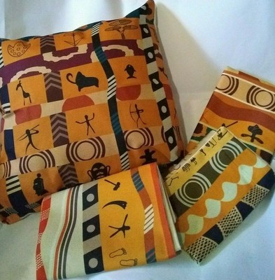 Decorative Pillow Covers 16 X 16 Aztec Design Zipper Set