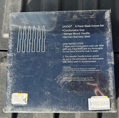 Umogi Set Of 8 Premium Steak Knife Set, NEW