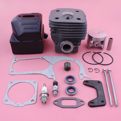 58mm Cylinder Piston Ported Muffler Kit For Husqvarna 395 395XP Gasket Oil Seal