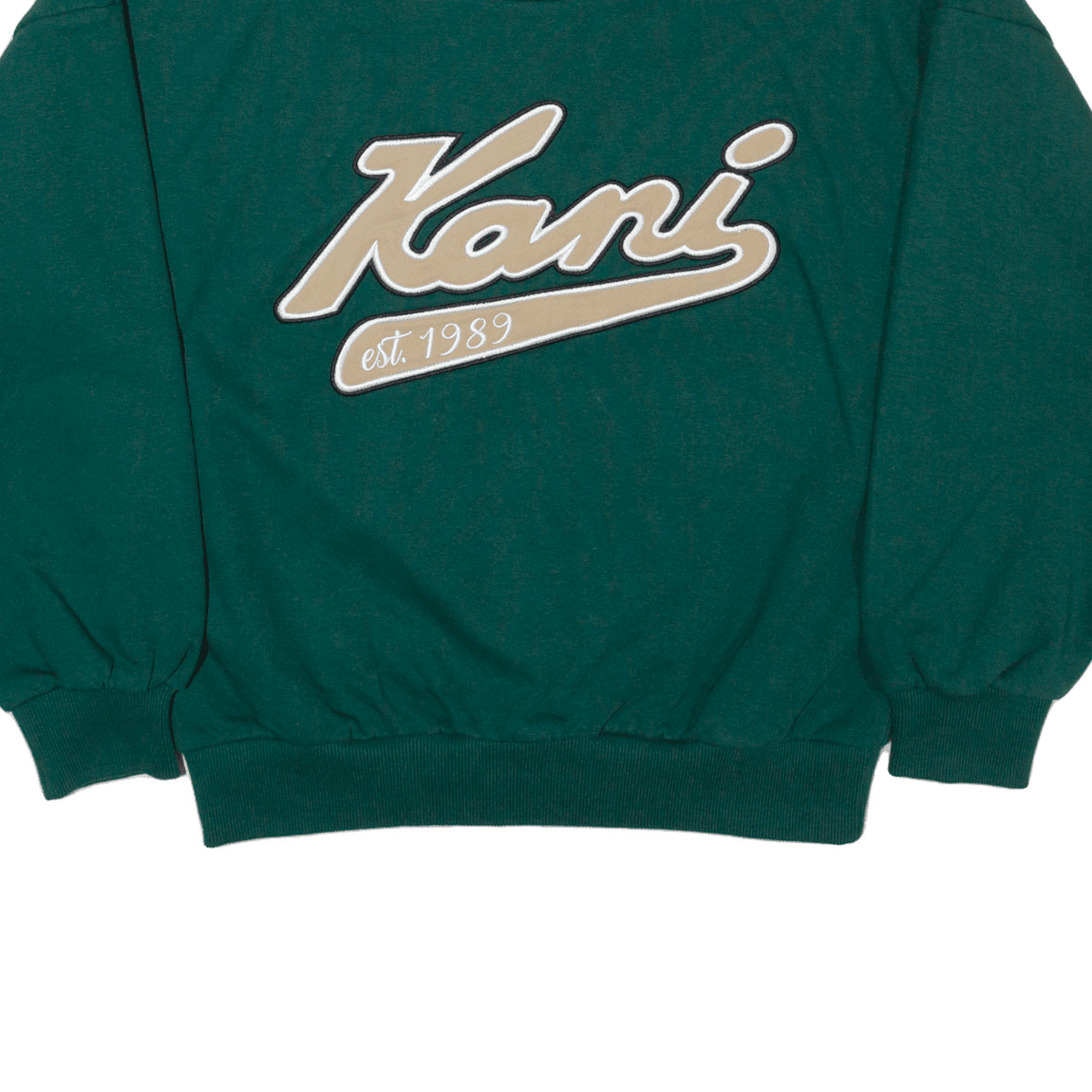 KARL KANI Womens Sweatshirt Green XS - Picture 5 of 8