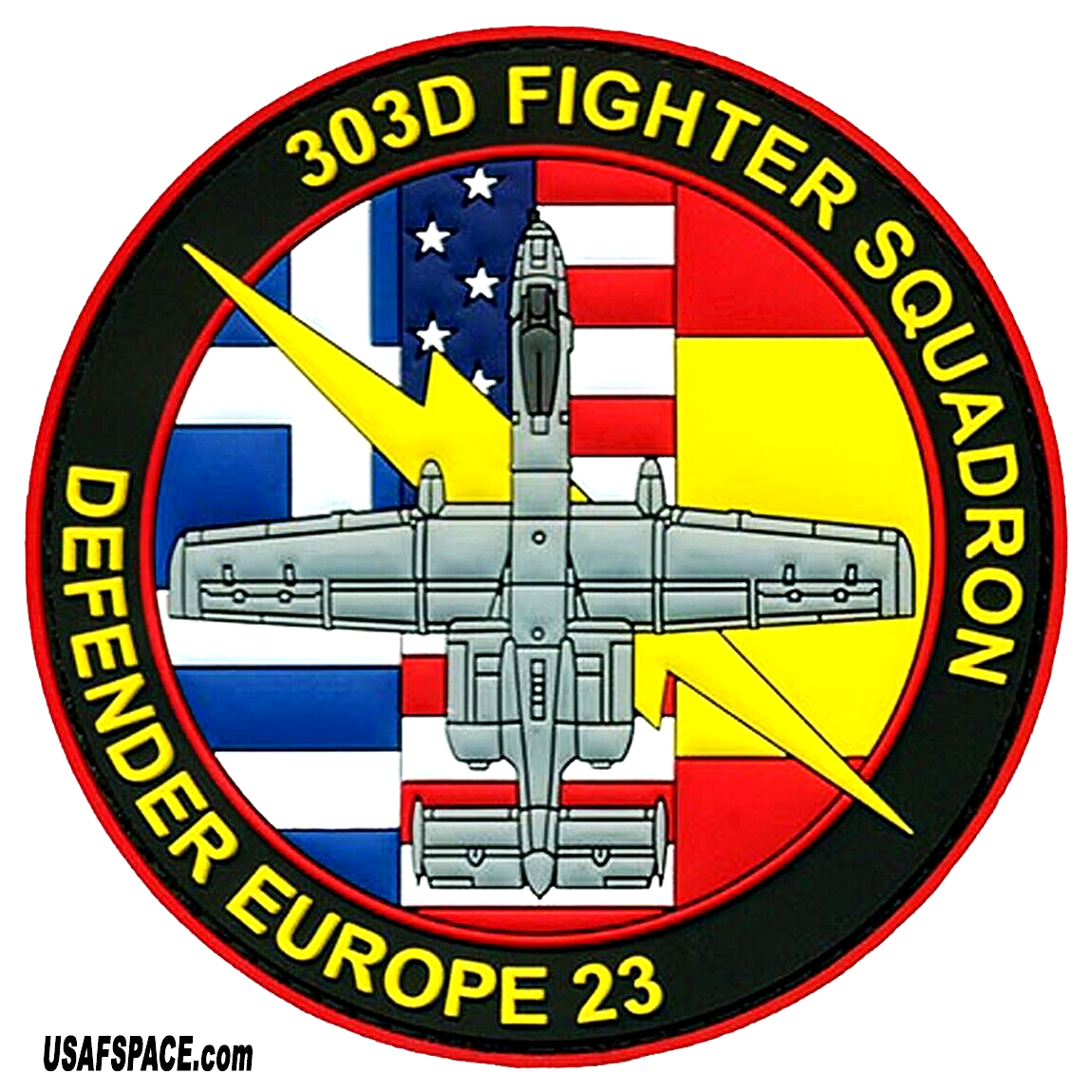 USAF 333d FS ストライクイーグル　SHIELDパッチ USAF 333d FS ストライクイーグル SHIELDパッチ（Post WW2